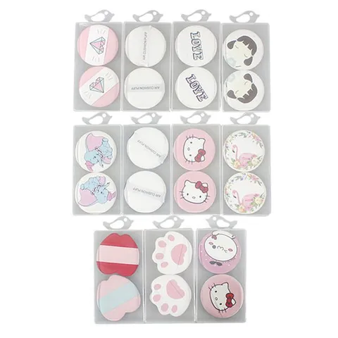 파우더 팩트 퍼프 쿠션 팩트 화장 메이크업 쿠션 2p