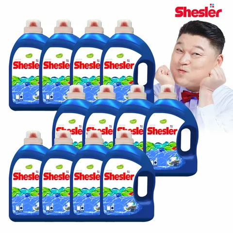 쉬슬러 액체 세탁세제 페퍼민트 3.05L 12개