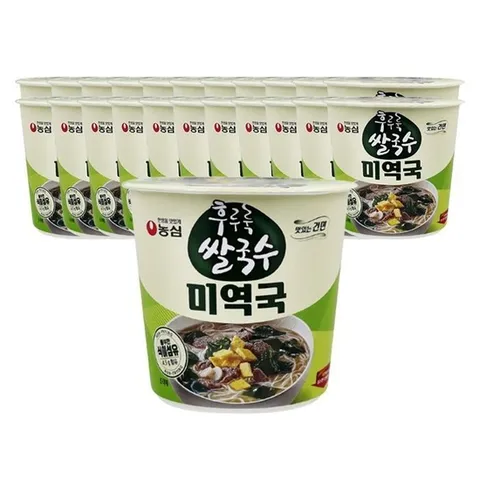 농심 후루룩쌀국수 미역국 74g 24개