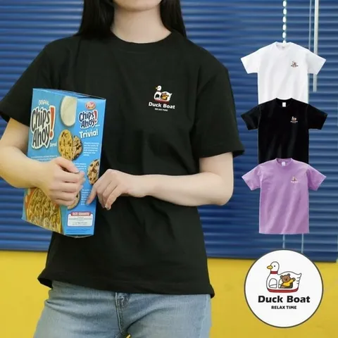 [험블스튜디오] 덕보트 로고 여름 여성면티셔츠 반팔티