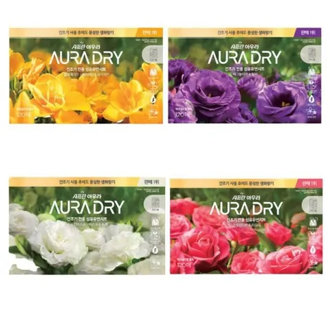 샤프란 아우라 드라이 건조기시트 매그놀리아 120매SD