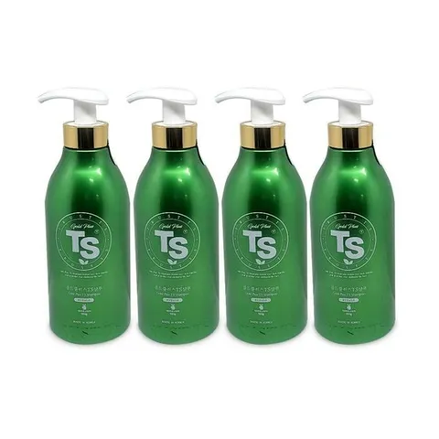 TS 골드플러스 티에스 샴푸 무향 500g 두피케어 4개 Ss