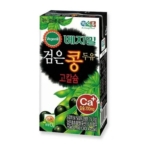 [정식품] 정식품 베지밀 검은콩 두유 고칼슘 190ml 80개