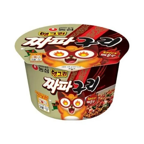 농심 앵그리짜파구리 큰사발 108g 32개