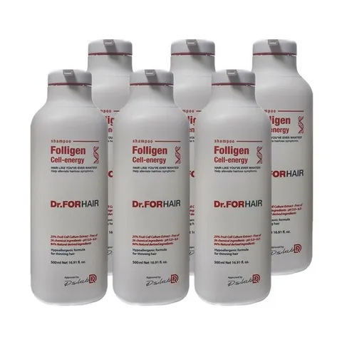 닥터포헤어 폴리젠 셀 에너지 샴푸 플로럴향 500ml 탈 모케어 6개 Ss