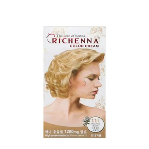 [리체나] 리체나 칼라크림 11L 아주밝은금발색 황금색 염색약 헤나 멋내기PSD