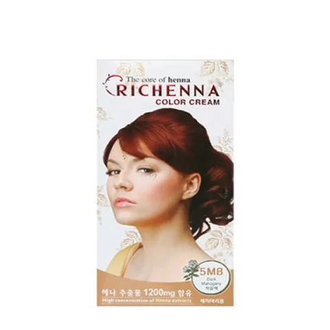 [리체나] 리체나 칼라크림 5MB 적갈색 염색약 헤나 새치커버PSD