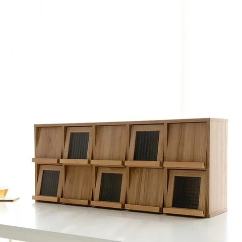 [마이모노샵] 주방용 개인 컵보관 10칸 미니 수납장 2컬러 거실인테리어