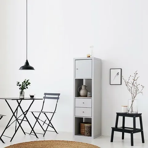 [마이모노샵] 드레스룸 옷방 4칸 좁은선반 모자 패션소품 수납장 북카페