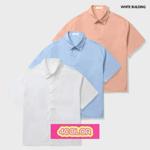 화이트빌딩 여성반팔셔츠 블라우스 여름 링클프리