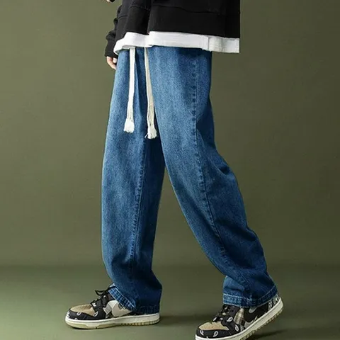 남성 포시즌 청 와이드 데님 팬츠(2color)(업체별도 무료배송)