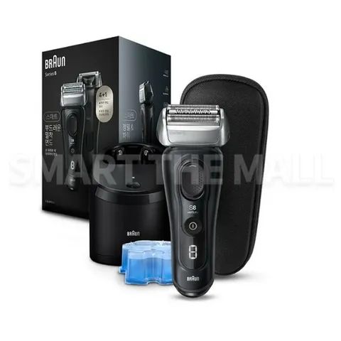 브라운 면도기 시리즈8 8560cc 세척스테이션 충전 풀세트 휴대용 여행용 습식 건식 Fs