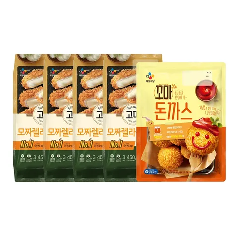 [CJ] 고메 바삭튀겨낸 모짜렐라돈카츠450g x4개 + 꼬마돈까스 400g x1개