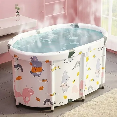 [마물샵] 타원형 욕조 가정용 접이식욕조 반신욕조