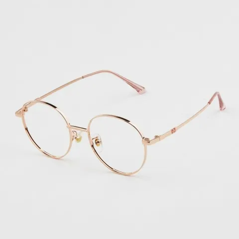 남녀공용 블랙 3컬러 동글이 심플 얇은테 메탈 안경테