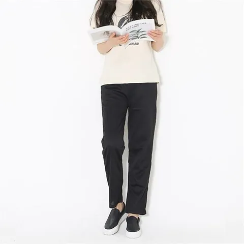 [오노마] ONM 여자 홈웨어 여행 편한 데일리 일자 트레이닝바지