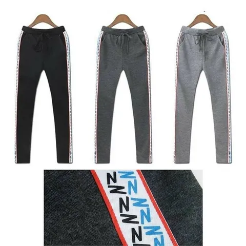 [오노마] ONM 영문프린팅 세미 트레이닝 여자 밴딩 팬츠 바지