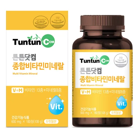 튼튼닷컴 종합비타민미네랄 600 mg x 180 정 (6개월분)