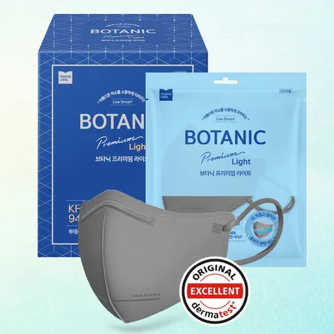 모나리자 보타닉 프리미엄 마스크 라이트 KF-94 그레이 50매