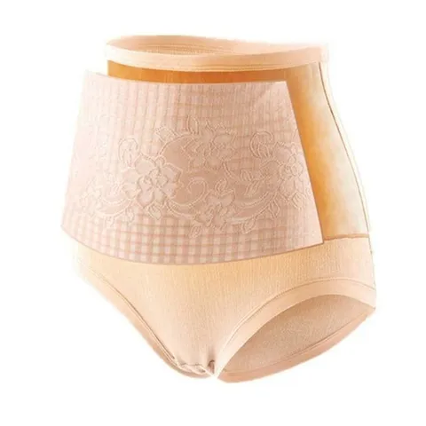 [라일리] Rly 여자 털 보정 하이웨스트 복부 힙업 안감 워머 팬티