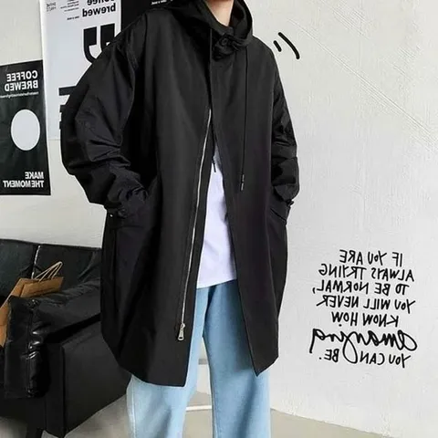 [라일리] Rly 후드점퍼 캐주얼코트 야상 바람막이 남성자켓