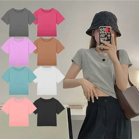 [오노마] ONM 반팔 오버 크롭티