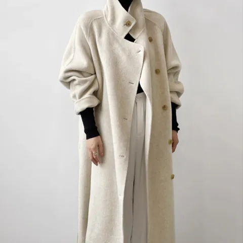 (바바라옷장) 쥬드 핸드메이드 롱코트 울100%코트 브랜드공정  핸드메이드코트 여
