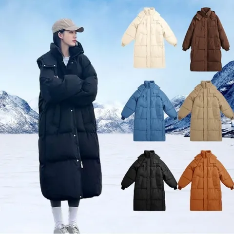 여성 6컬러 겨울 따뜻한 빵빵이 하이넥 롱패딩 점퍼 (HJJ-WFFXXMJ)