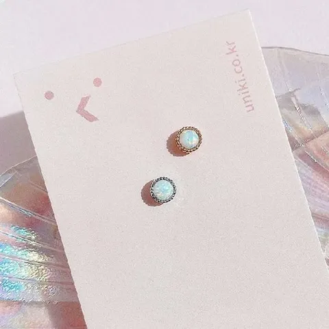 [오노마] ONM (낱개판매) 아이스 오로라 귓바퀴 아웃컨츠 피어싱