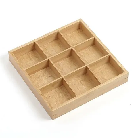 [라일리] Rly 원목 정리함 대나무 보관함 수납함 9칸