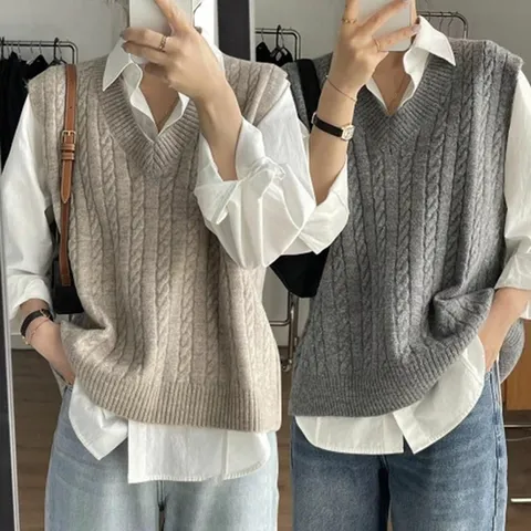 오버핏 빅사이즈 겨울 루즈핏 조끼코디 베스트코디 (HJJ-WDEA5DD)