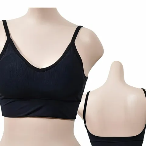 와이드 밴딩 풀컵 베이직 골지 끈브라 브레이지어 캡