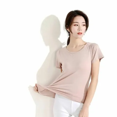 노브라 여성반팔 티 100002 빅사이즈 반팔 캡티셔츠