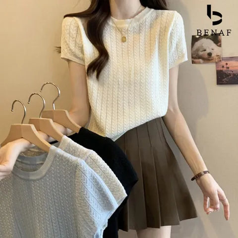 (베나프) 리에뜨 반팔니트_BI2LK002