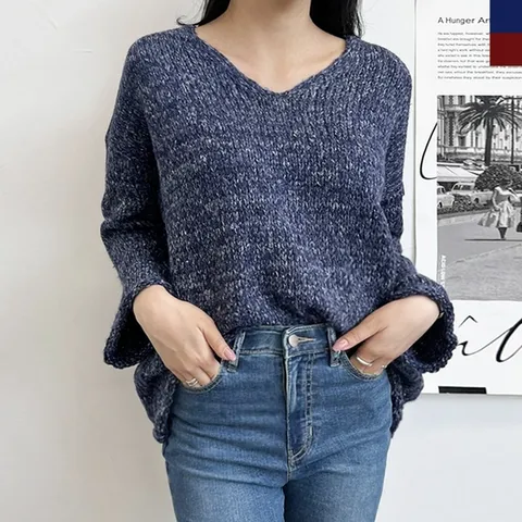JJML211 여자브이넥 도톰보카시니트 (HJJ-WD63A8C)