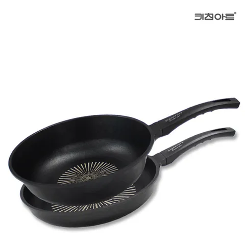 키친아트 시그니처 IH 인덕션가능 후라이팬세트 2종C(후30+궁30)