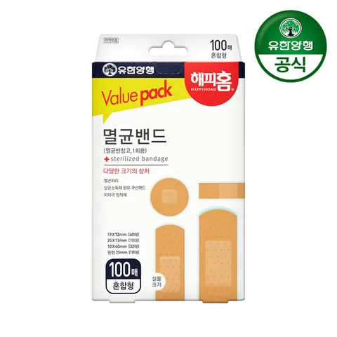 해피홈 멸균밴드(혼합형) 100매 1개