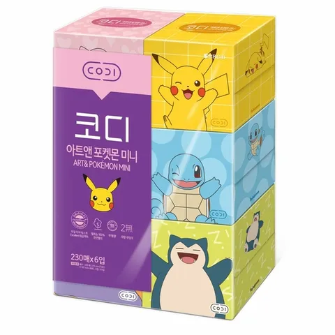 코디 아트앤 포켓몬 미니 230매 6입 (HJJ-WFG3LP4)