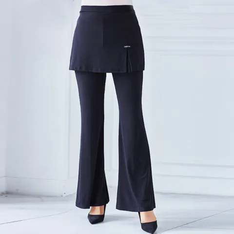 (까르죠아) 까르죠아 쫀쫀한 빅사이즈 치마바지 레깅스 나팔 랩 스커트 스포츠 댄스