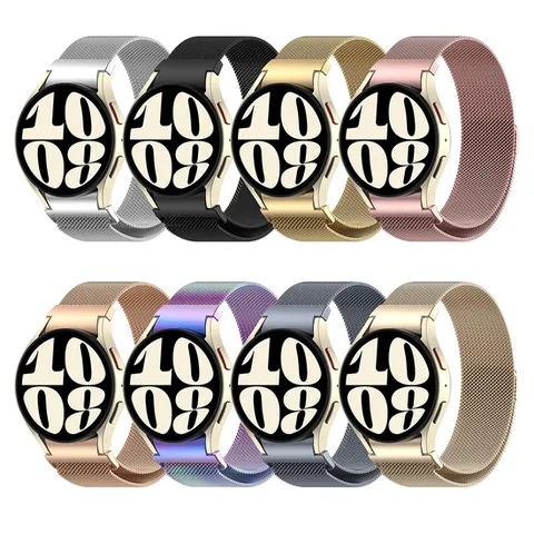 갤럭시워치7 FE 6 5 4시리즈 호환 날개형 밀레니즈루프 스트랩 시계줄 메탈 밴드