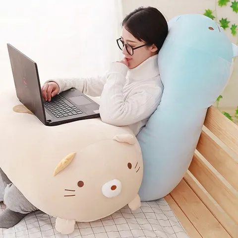 대형 모찌 집순이 뚱 인형 쿠션 90cm 60cm애착 봉제 (HJJ-WDD9A2C)