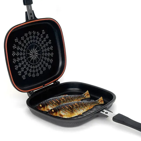 5중 코팅 생선구이팬 실리콘 패킹 분리형 양면후라이팬 27cm