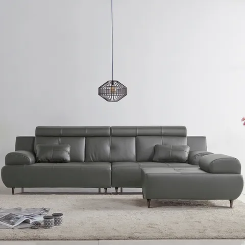 보루네오 엘리브 센트 4인용 라텍스 가죽 쇼파+카우치 스툴 ss004