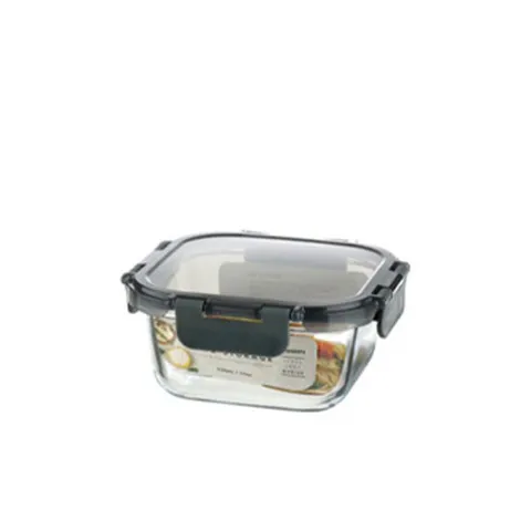 모드니 오븐글라스 유리 밀폐용기 정사각 520ml