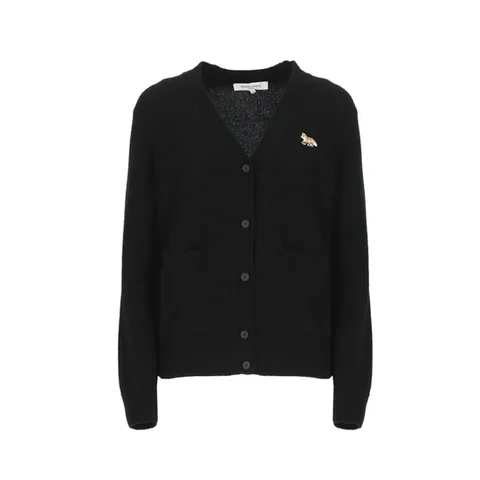 [MAISON KITSUNE] 베이비폭스 여성 브이넥 가디건 LW00507KT1006 P199