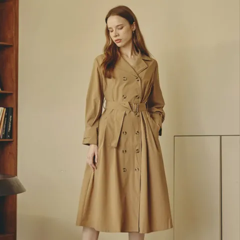 (리안뉴욕) 공식 트렌치 셔츠 원피스
