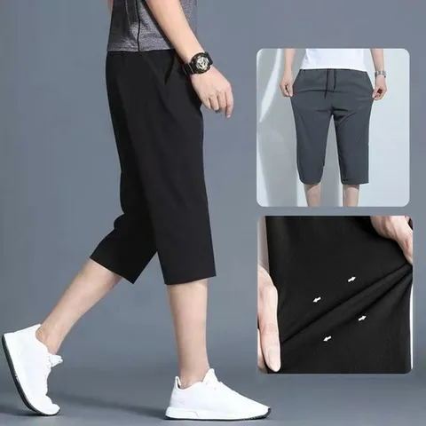 [라일리] Rly 카프리 7부 초박스판 슬랙스 팬츠 초박경량7부 바지