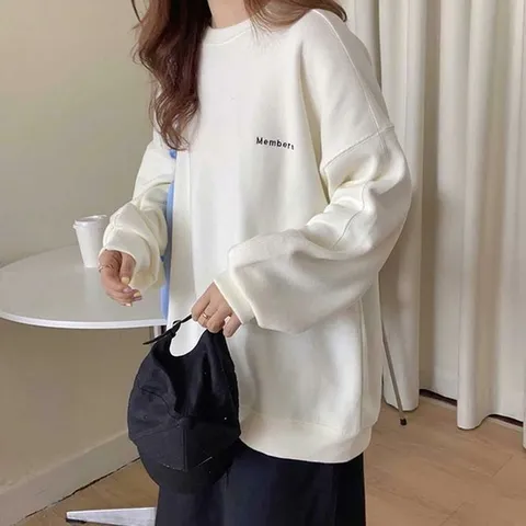 [오노마] ONM 여자 캐주얼 외출 코디 오버 핏 맨투맨 쭈리 코디