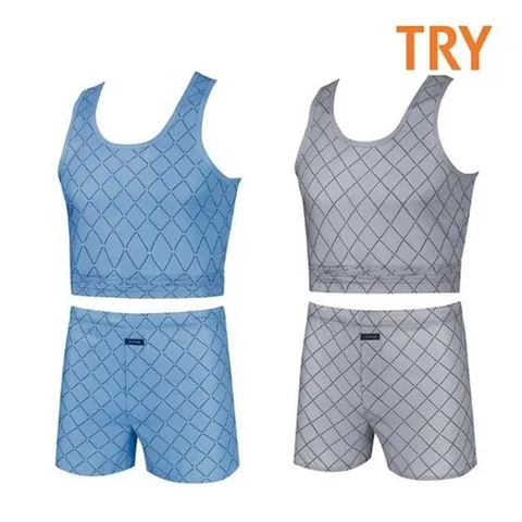 [라일리] Rly TRY 남성 60수 주자직 트렁크 팬티 런닝세트 속옷 택1