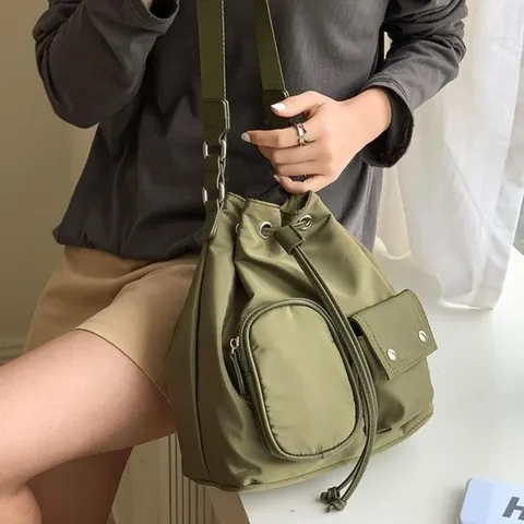 [라일리] Rly 여성 버킷백 복조리가방 가벼운 크로스백